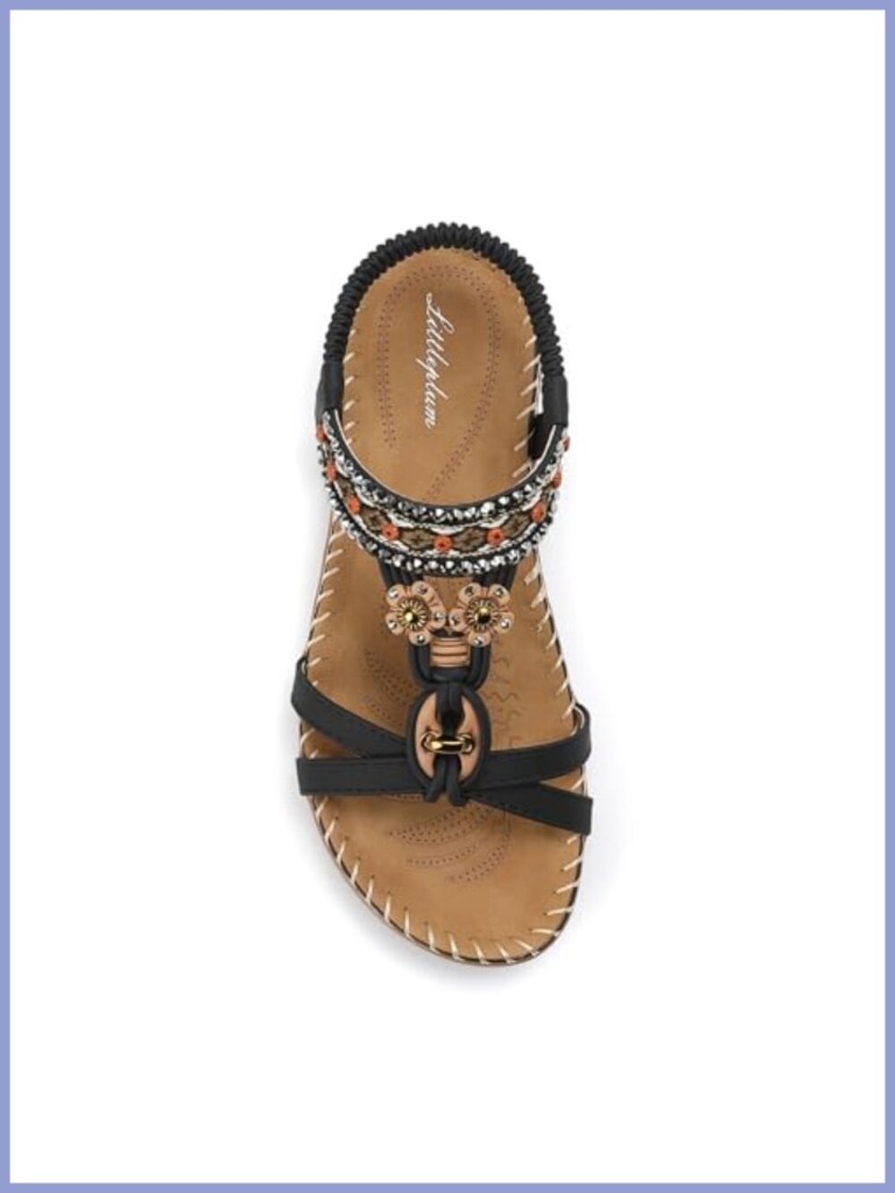 Littleplum Womens Sandals Arch Support Comfort Walking Bohemian Flip Flops